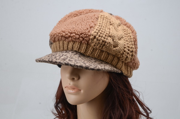 Beautiful Ladies Wollen Warm Winter Flower Caps 005