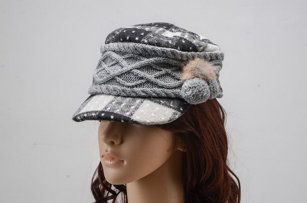 Beautiful Ladies Wollen Warm Winter Flower Caps 009