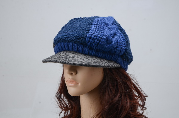 Beautiful Ladies Wollen Warm Winter Flower Caps 019