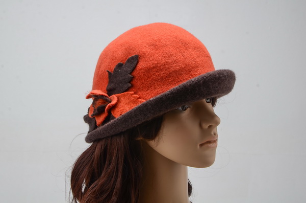 Beautiful Ladies Wollen Warm Winter Flower Caps 022