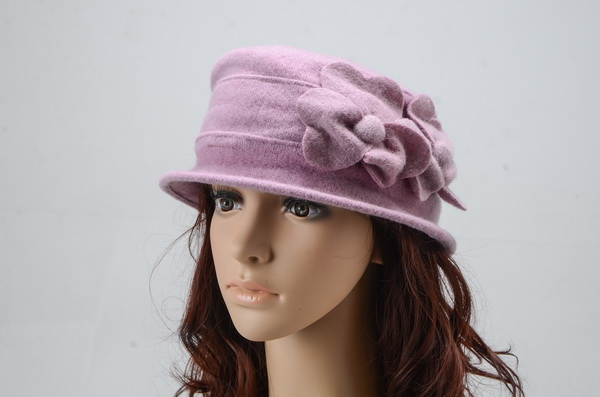 Beautiful Ladies Wollen Warm Winter Flower Caps 025