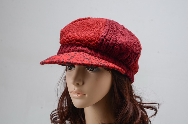 Beautiful Ladies Wollen Warm Winter Flower Caps 041